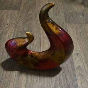 Elegant Red and Gold Decorative Accents